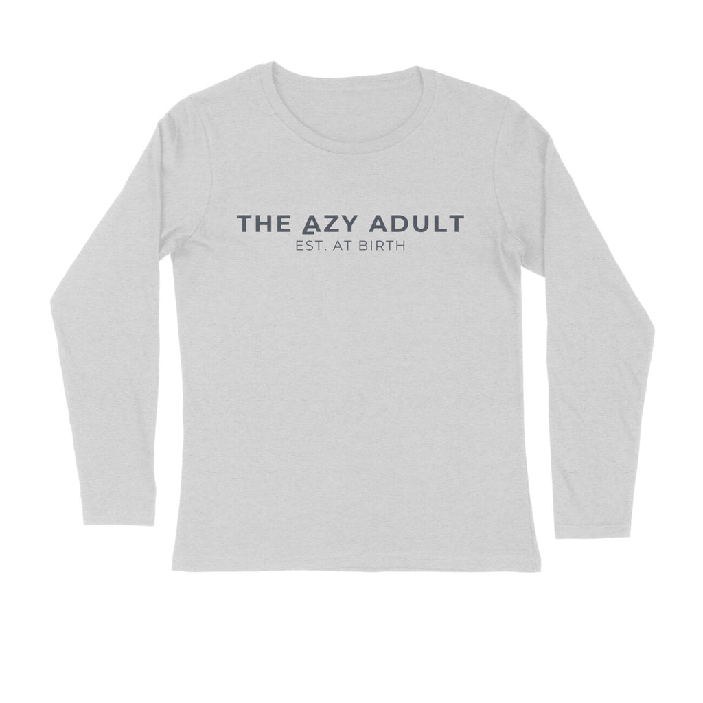 The Do-Nothing Long Sleeve - Melange Grey/White